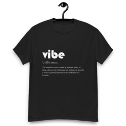 Vibe t-shirt front unisex classic tee