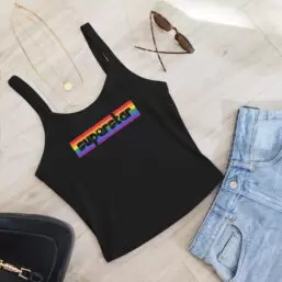 Superstar Pride women’s micro-rib tank top