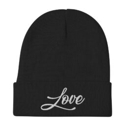 Love <br>Embroidered Beanie