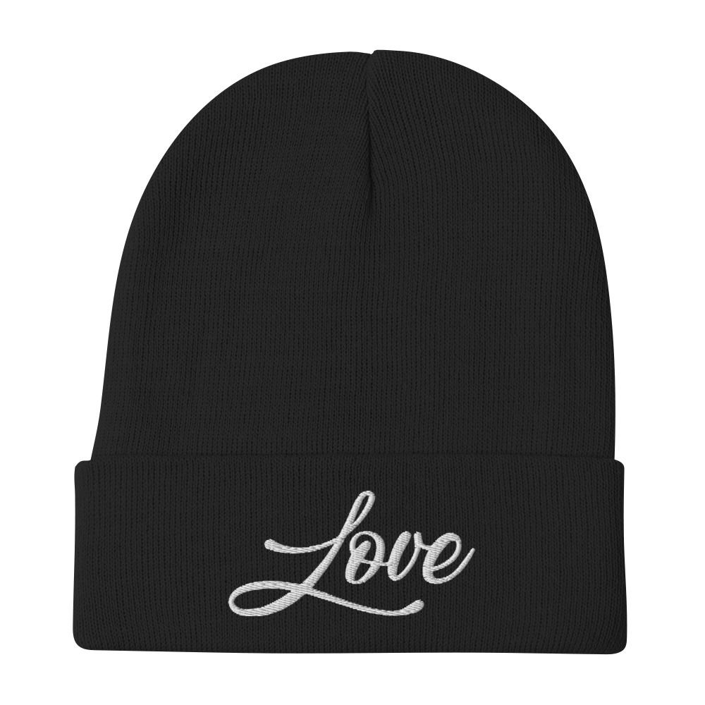 Love <br>Embroidered Beanie